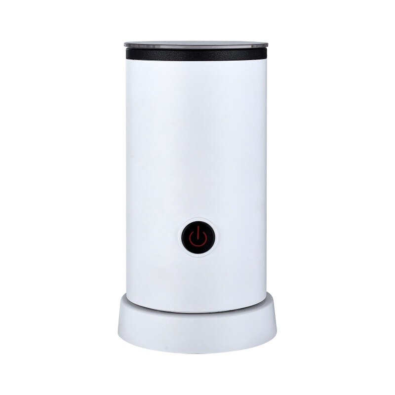 Milk Frother Electric Foamer for Making Latte Cappuccino Chocolate Automatic Warmer Stainless Steel for coffee: white
