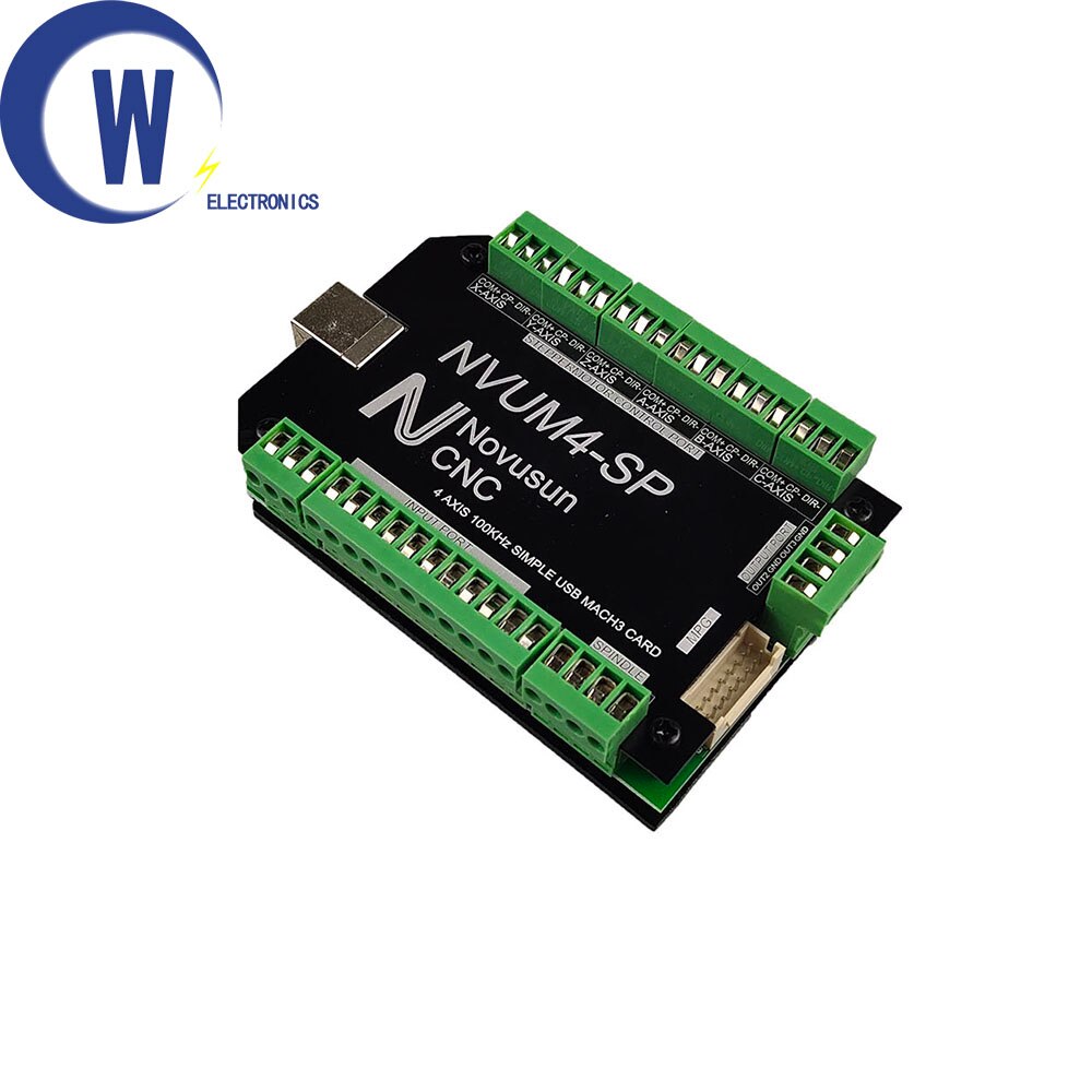 NVUM-SP de interfaz USB Mach3, controlador de movimiento CNC Nvcm, 3 ejes, 4 ejes, 5 ejes, 6 ejes, CNC, Tarjeta de Control de movimiento, carcasa de Metal