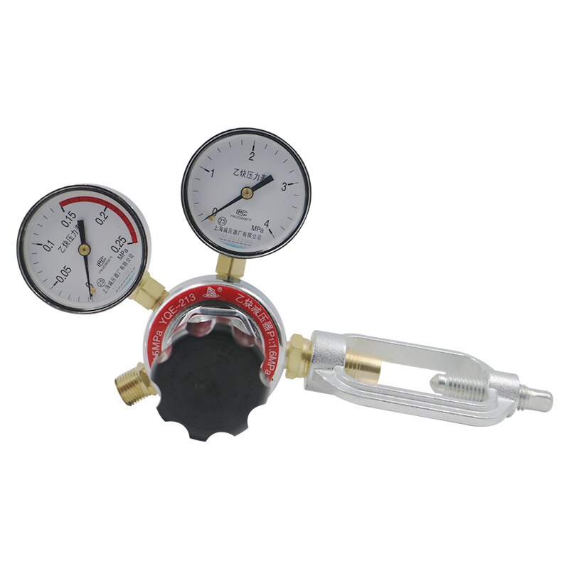 Acetylene reducer Pressure reducing valve Regulator Pressure gauge