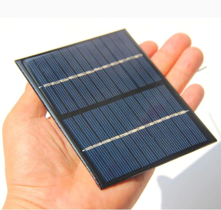 1.5w 12v solcellemodul polykrystallinsk solcellepanel med kabeltråd gjør-det-selv solcellebatterilader studie 115*90*3mm