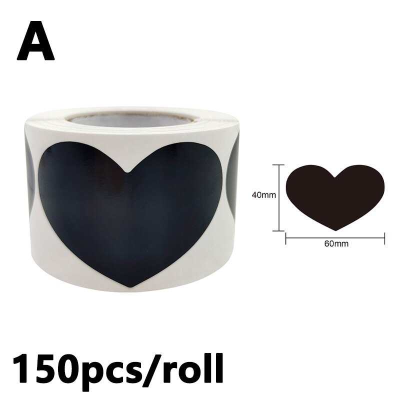 1 roll Waterproof Label Stickers A Variety of Styles Black Label Sealed Jar Storage Product Kitchen Sticker Blackboard Labels: A