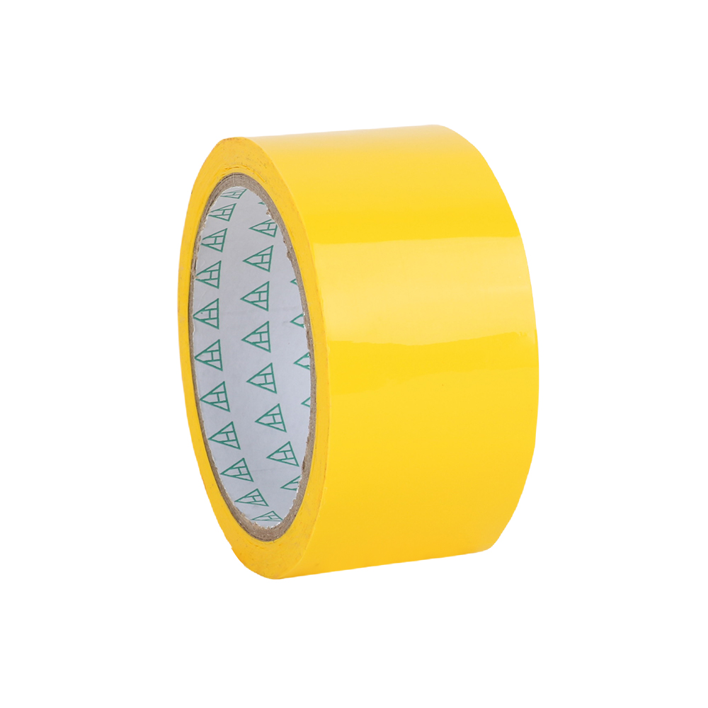 1-teiliges farbiges BOPP-Klebeband zur Verpackung, Staub- und Haarschutz, geeignet für Fabriken/Häuser/Schulen: YELLOW