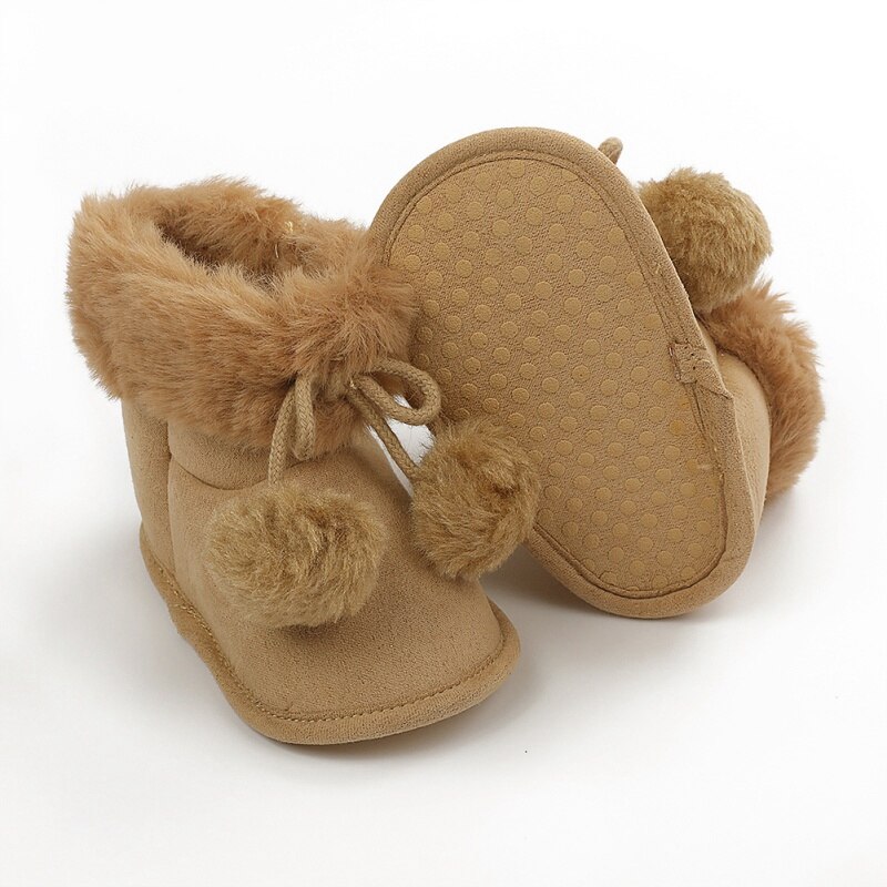 Baby Schoenen Winter Zuigelingen Baby Meisje Laarzen Mode Katoen Laarzen Casual Babyschoenen Boot Antislip Zachte Tong Schoenen fit 0-18M