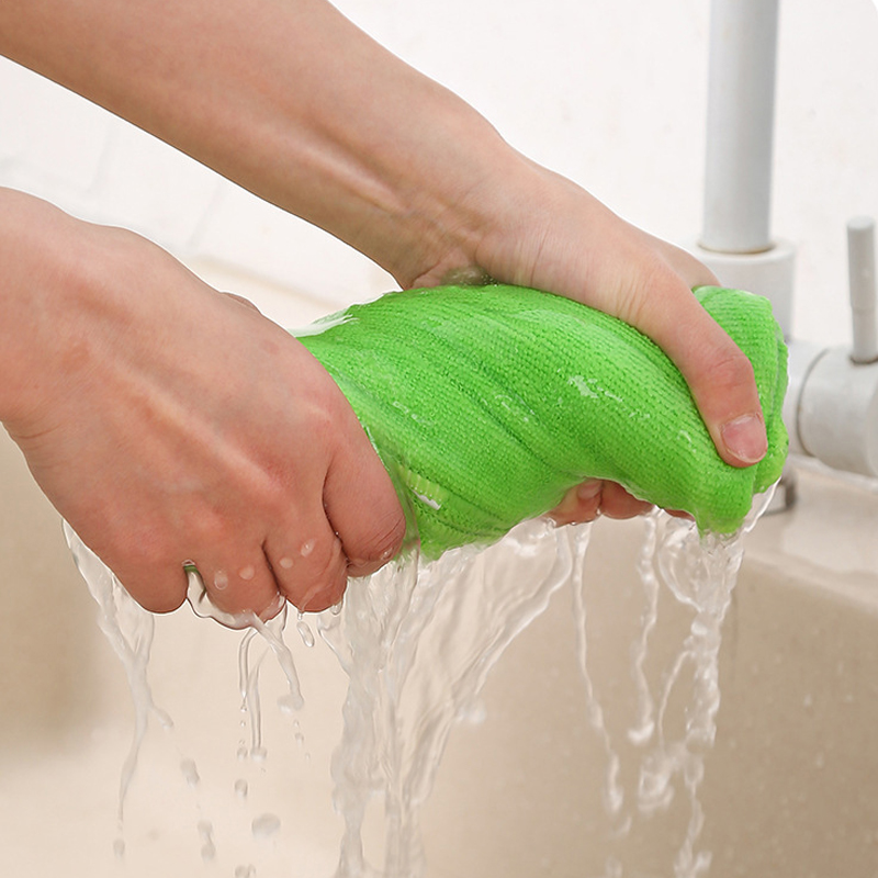 Paños de limpieza de microfibra multiusos de alta absorción, Kit de 10 toallas de limpieza para el hogar y el coche, para el hogar y la cocina