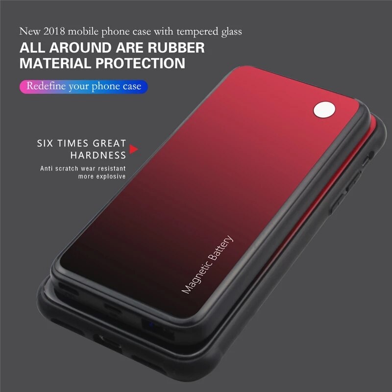 5000 mah trådløs batterioplader etui til iphone xs max magnetisk powerbank oplader cover til iphone x xs xr batteri cover