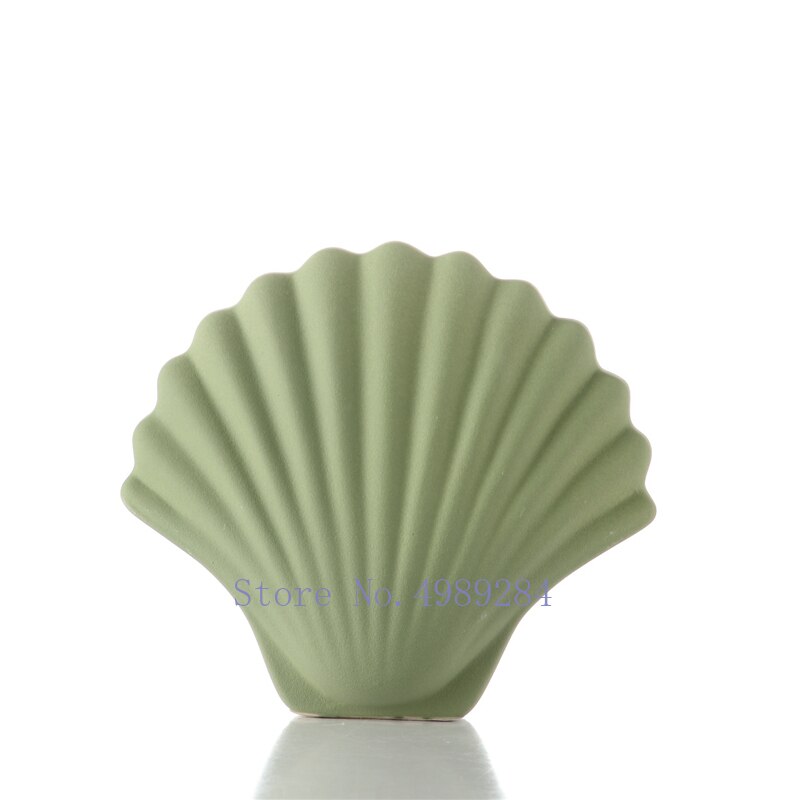 Nordic ceramics vase shell Simulated animal Modern home decorations Flower arrangement Crafts ornaments wedding vases