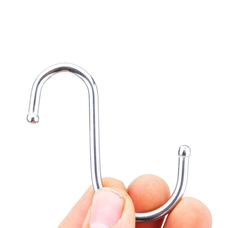S-form krog køkken gelænder s bøjle krog lås holder rustfri stål kroge til ophængning af tøj håndtaske krog 5pc/ stk.