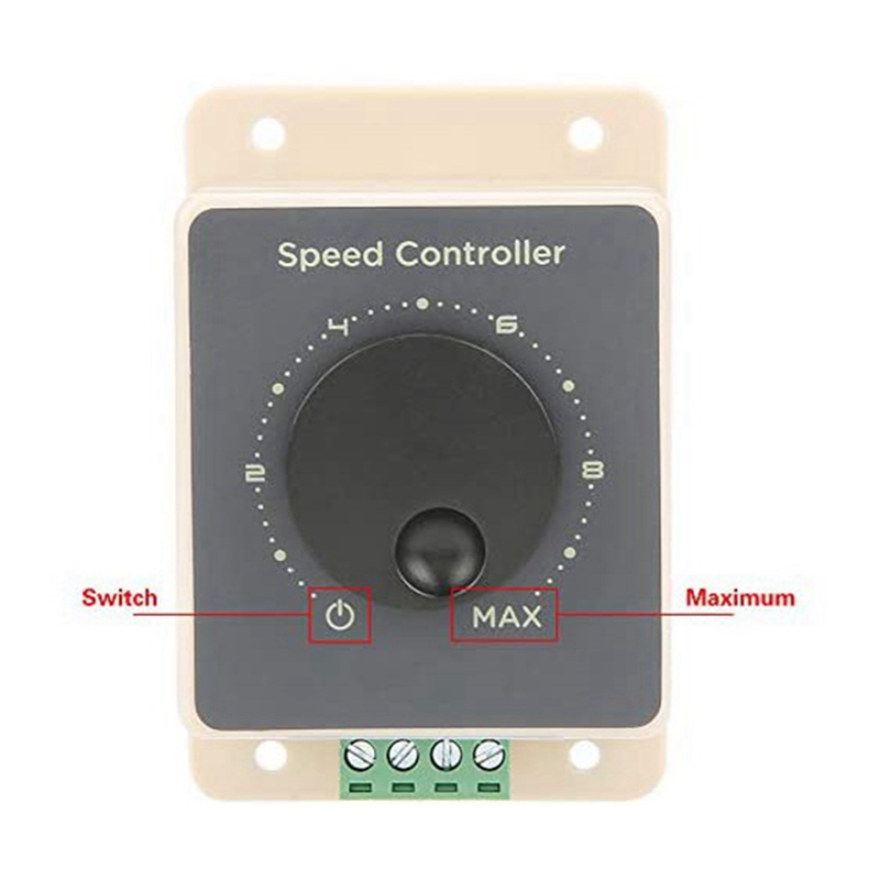 10-60V 20A Dc Motor Modulator Pwm Dc Motor Speed Controller Waterdichte Behuizing Ac Motor Speed Controller