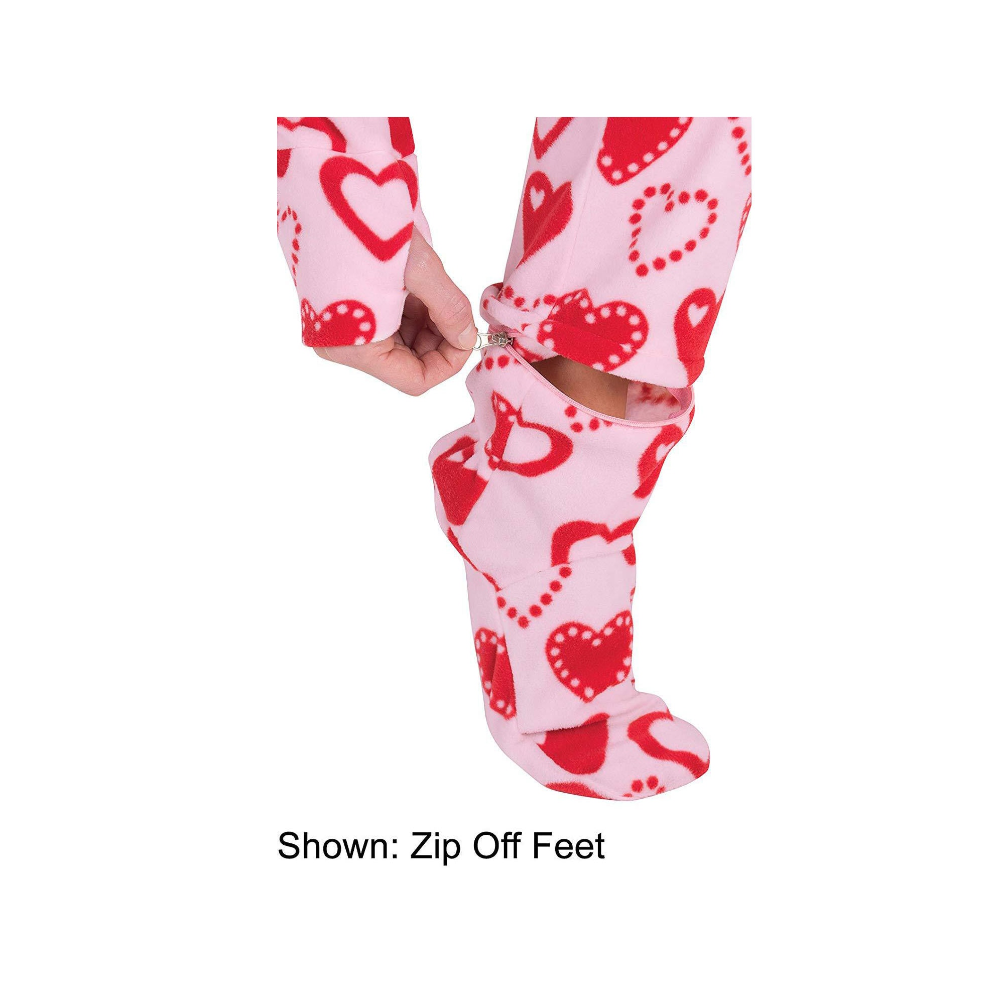 Women Fleece Printed Onesie Abdl Footed Sleeper Adult Footed Pajamas