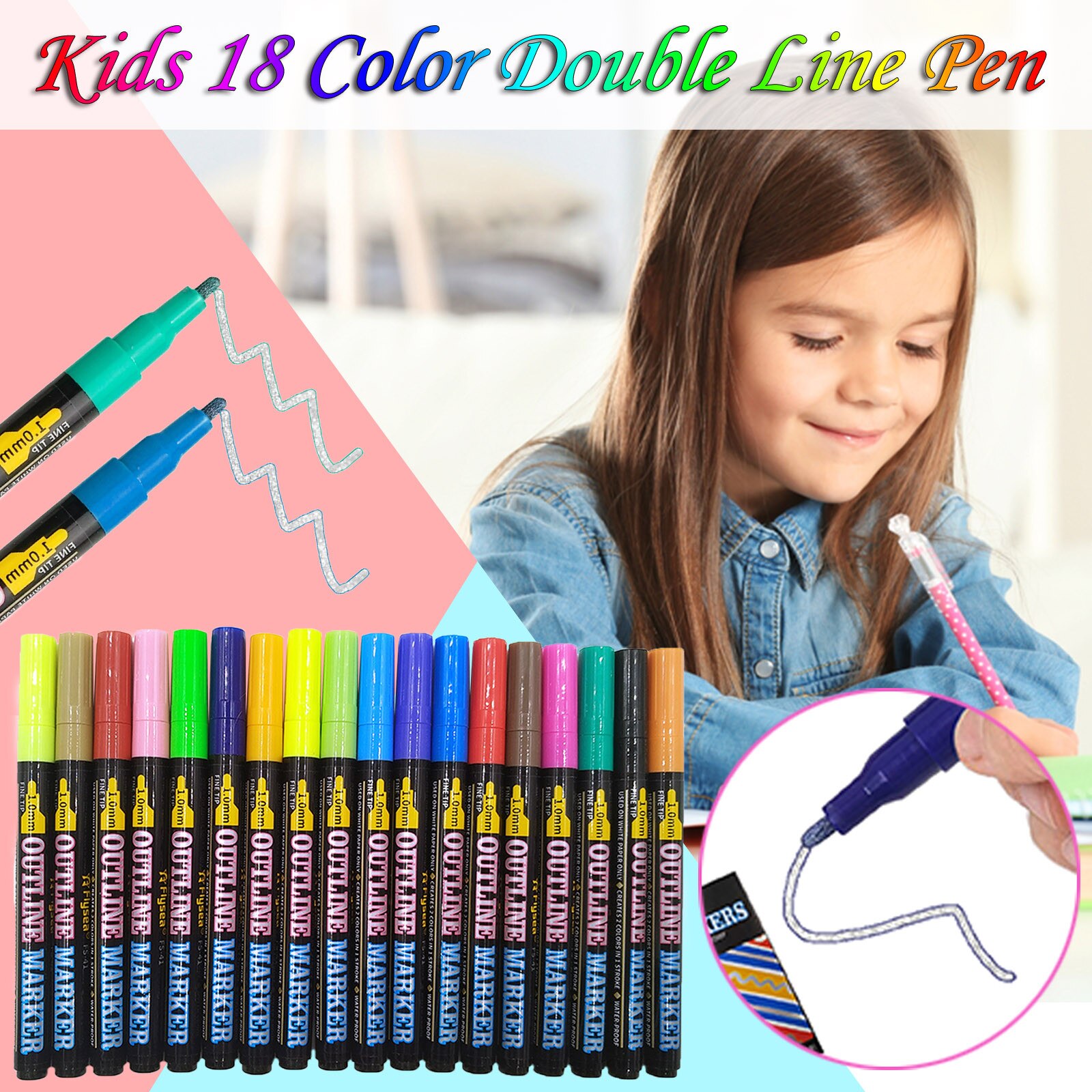 4# 12pc Metallic Markers Paints Pens Art Glass Paint Outline Writing Markers 12ml For School Drawing Painting Art Supplies: B