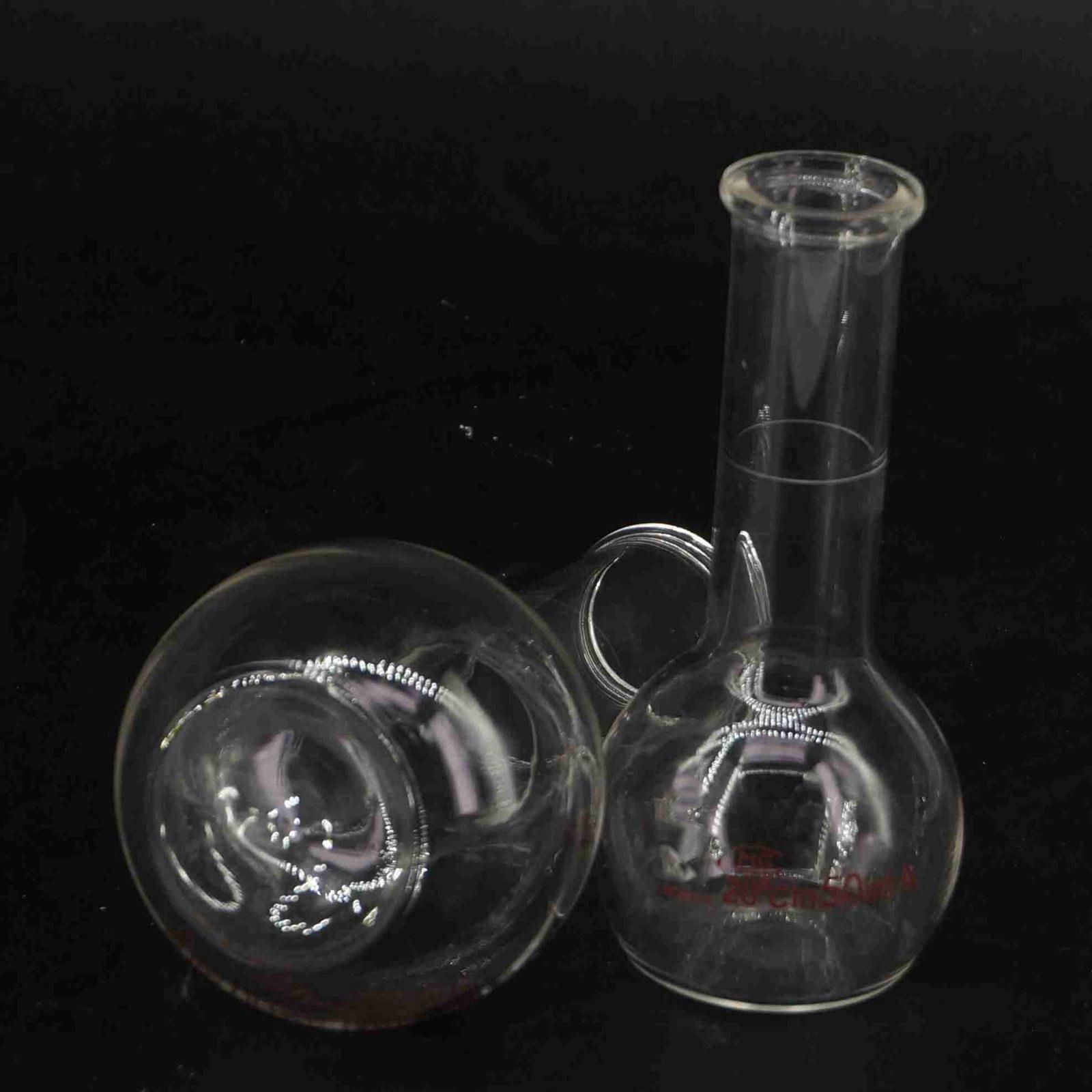 Balão volumétrico de vidro de 50ml 100ml gg17 para o laboratório de química de borosilicate da análise de aço
