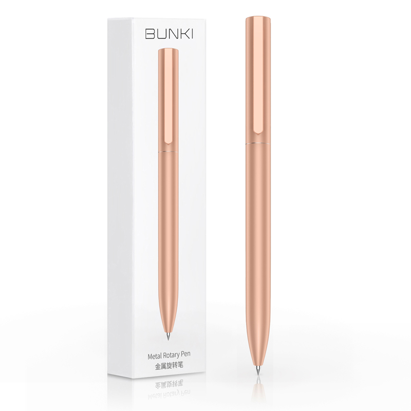 BUNKI-Metallschildstift, Kugelschreiber, Signierstift, 0,5 mm Gel PREMEC, glatte Nachfüllung der Schweiz, schwarze Tinte, Büro, Schule, Schreibstift, BK0100: verrotten