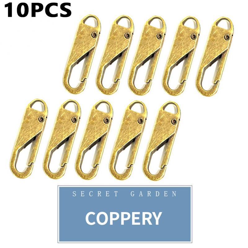 5/10pcs Metal Zipper Zipper Repair Kits Zipper Pull for Zipper Slider Sewing Diy Craft Sewing Kits Metal Zip DIY Sewing: E 10PCS