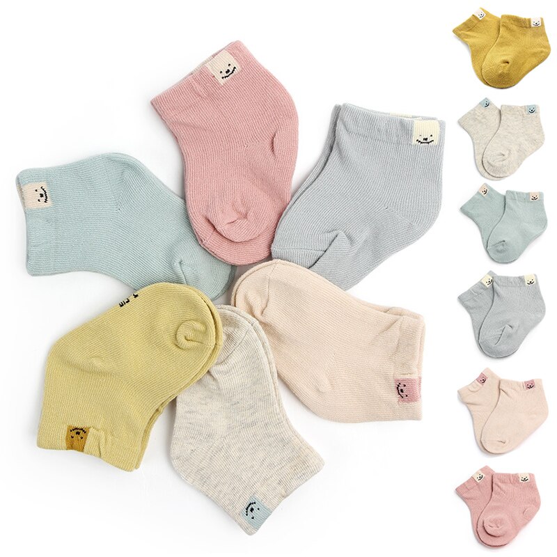 Effen Kleur Babysokjes Soft Cotton Baby Boy Girl Kids Ankle Sokken Lente Zomer Baby Peuter Korte Sokken Baby Accessoires 0-1Y