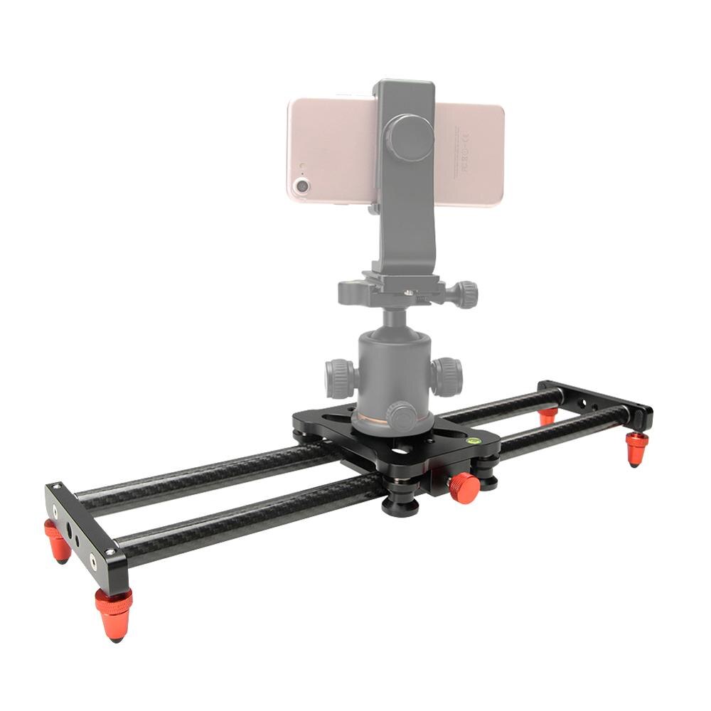 42cm kulfiberkamera sporskyder videostabilisator dslr kamera skinne videokamera filmoptagelse foto med 1/4 '' skruehængere