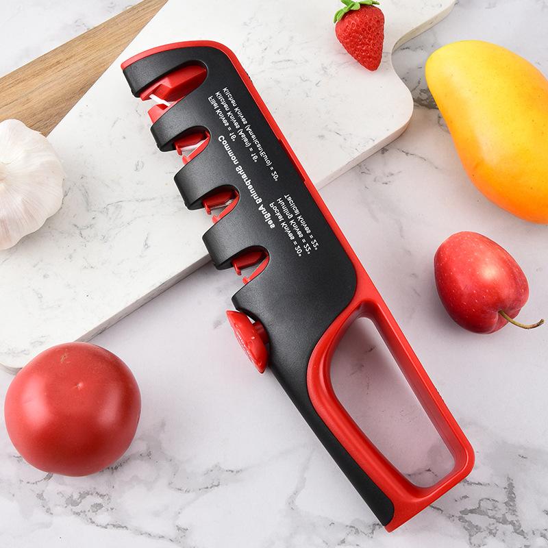 4-in-1 Knife Sharpener Kitchen Grinding Machine Scissors Knives Grinder Whetstone Tool Adjustable Angle