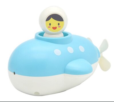 1 Pcs Kinderen Zomer Badkamer Bad Schildpad Speelgoed Op De Keten Zwemmen Walvis Zwemmen Eendje Bad Speelgoed: Blue Submarin