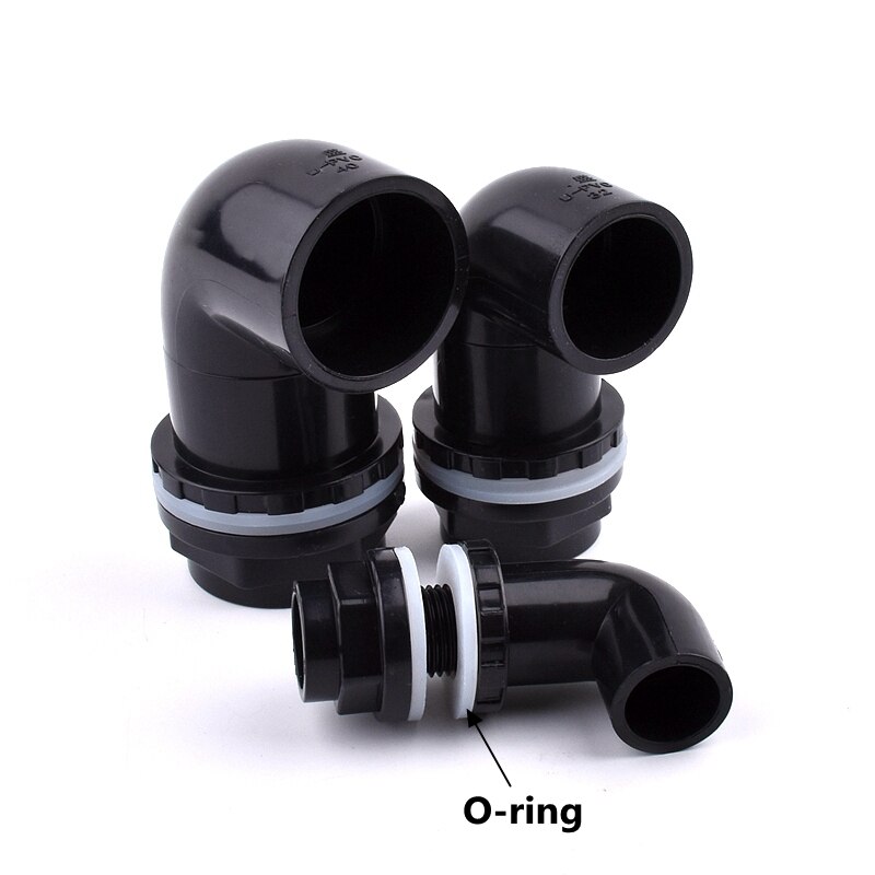 2-20Pcs 20~50mm PVC Accessories Aquarium Fish Tank Drain Inlet Outlet Accessories Garden Irrigation Overflow Pipe