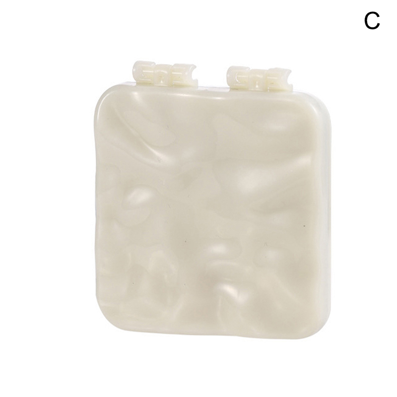 Mini Square Makeup Mirror Portable Hand Mirror Small Double-sided Miroir Folding Compact Clamshell Simplicity Mirror Beauty