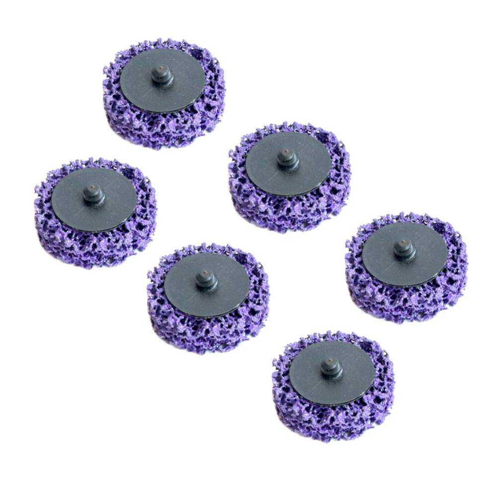 Signi Poly Strip Abrasive Discs - 3 Inch Purple For Paint & Rust Removal (10-Pack)
