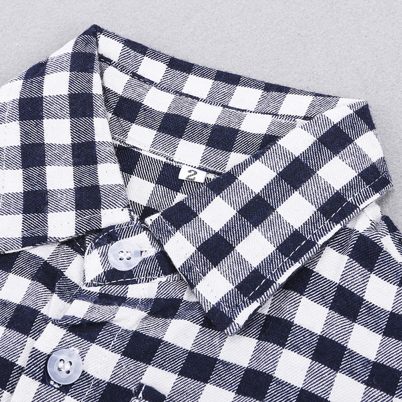 otoño conjunto de ropa para niños 3 piezas trajes abrigo + Camiseta a cuadros + Jeans niños pequeños conjuntos de ropa informal para niños 2-8 años