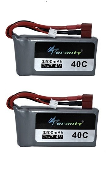7.4v 3200mah Lipo batterie pour Wltoys 12428 12423 RC quatre roues RC véhicule voiture 1500mAH 7.4v batterie Feiyue 03 Q39 RC partie chargeur