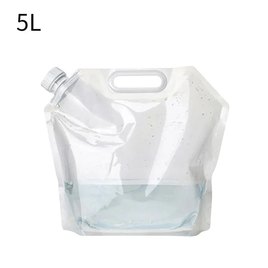 2L/3L/5L/10L Outdoor Faltbare Eimer Faltbare Wasser Tasche Überleben Wasser Lagerung Tragbare Wasser Träger Container camp Wandern: Brown