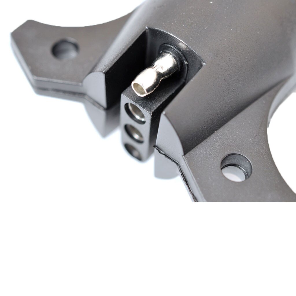 RV 7 Way Round to 4 Pin Flat Trailer Light Adapter Plug Connector Boat Black