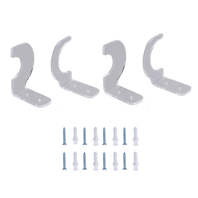 Zwaard Houder Acryl Muur Display Hanger Betrouwbare Waterdichte Voor Thuis: Transparent 2 pairs