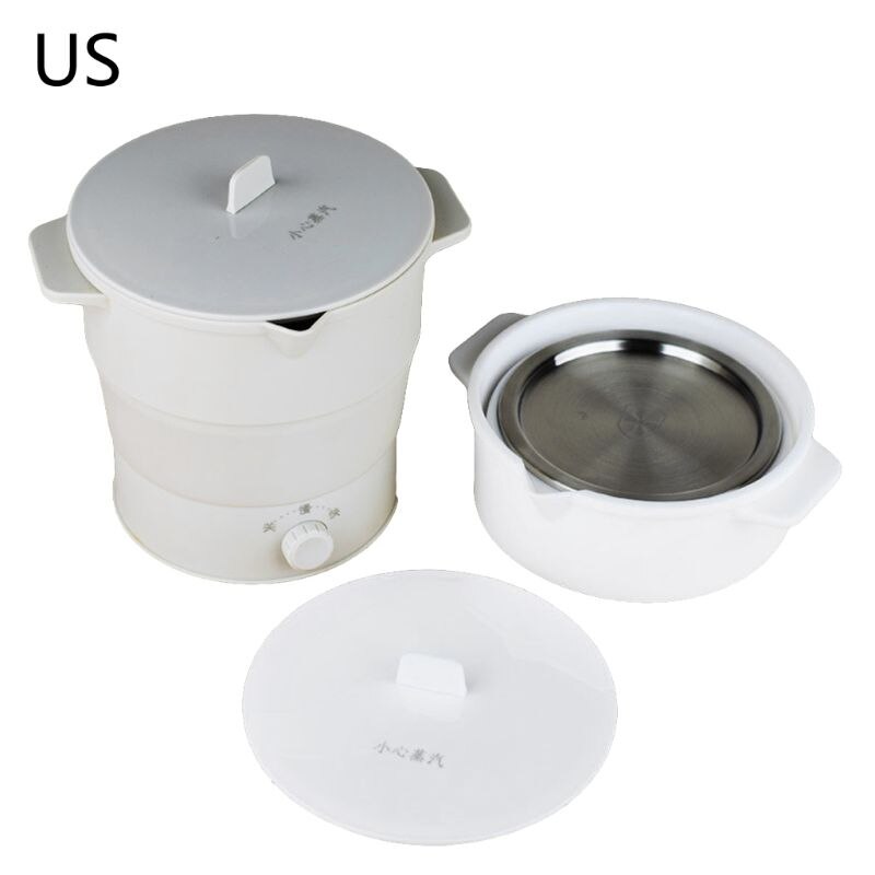 Mini Cooker Lunch Box Electric Heated Skillet Voltage 110-220V Collapsible Cook