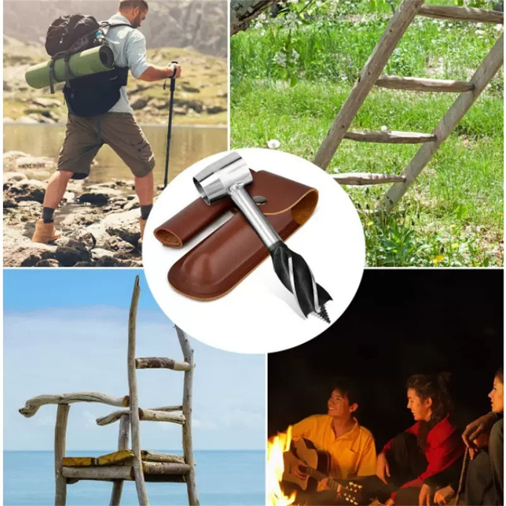 Auger Sleutel Outdoor Survival Hand Drill Survival Gear Tool Outdoor Sport Jungle Ambachten Camping Boor Bushcraft Accessoires