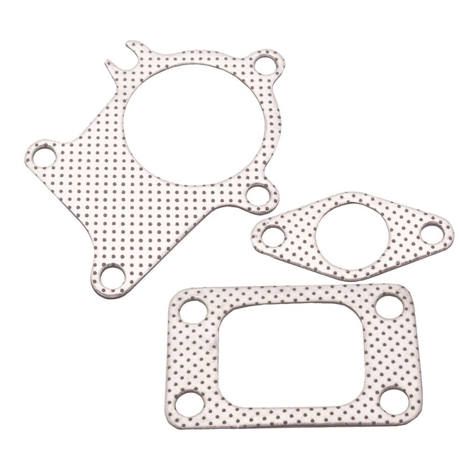 3PCS T3/T4 Turbo Gasket Combo Kit 5 Bolt Turbocharger Downpipe Gasket Combo Kit For Garrett