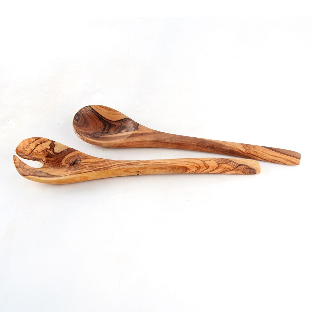 Gebruiksvoorwerpen Set voor Keuken Koken Lepels Gereedschap voor Anti-aanbak Kookgerei, Natuurlijke Olijf hout kitchenwares # 600PF