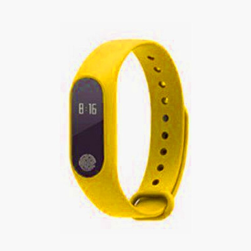 Smart Band M2 Wristband Bracelet Heart Rate Fitness Tracker Sleep Monitor: Yellow