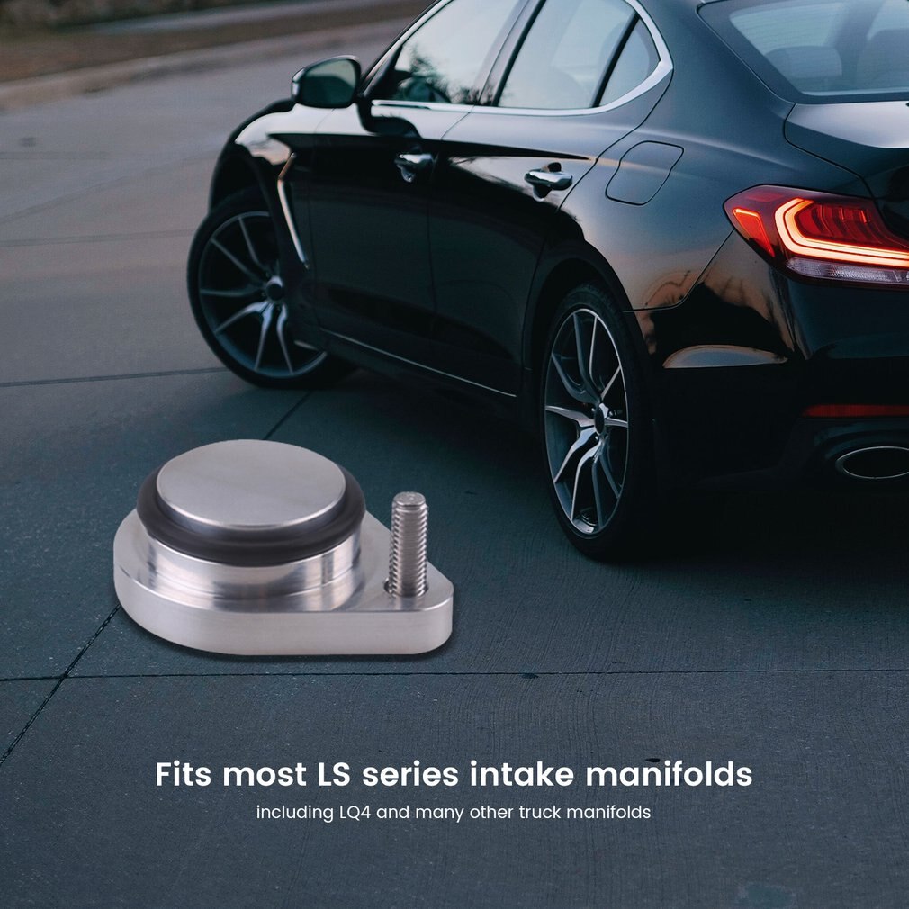 LS Truck EGR Tube Plug Intake Block Off Plate For Silverado LQ4 LQ9 5.3 6.0 LSX Billet Aluminum Block Off Plate Auto Accessories