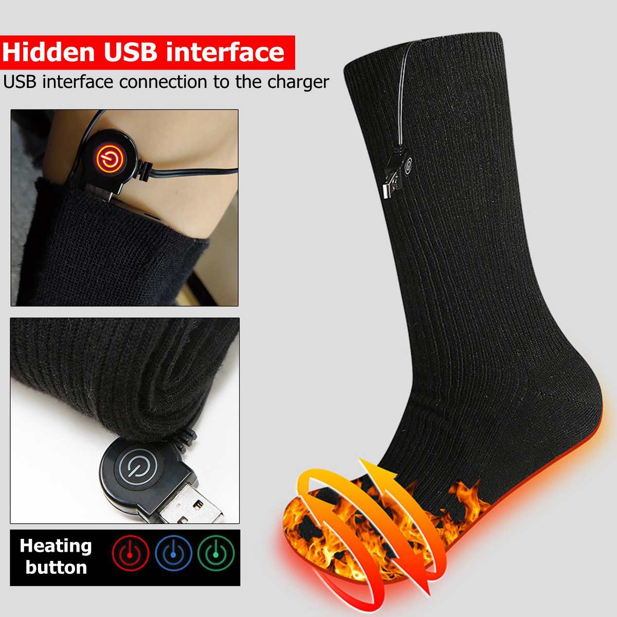 1 paar USB Erhitzt Schuh Einlegesohlen Fuß Erwärmung Pad Füße Wärmer Socke Pad Matte Winter Outdoor Sport Heizung Einlegesohlen Winter warme