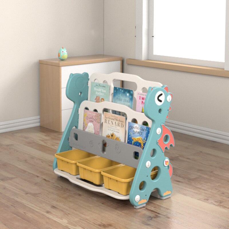 Cartoon Children's Simple Bookshelf Storage Shelf For Books Plants Sundries Book Shelf Floor Standing Children Bookcase