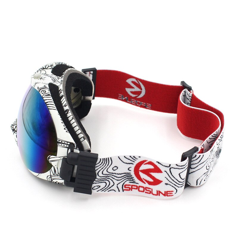 Barn snøskibriller for gutter jenter anti fog  uv400 doble linse vinter snowboardbriller googles skibrille barn skibriller