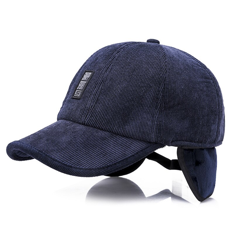 Sqteio vinter unisex baseballkasket mænd gorra hombre udendørs afslappet fløjlsbukser tyk varme høreværn hat