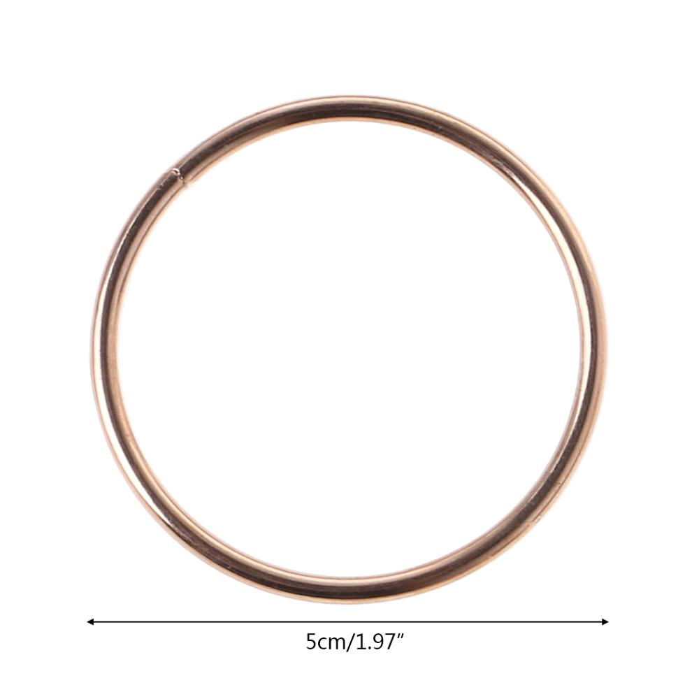 3,5-19cm Metall Traum Fänger Dreamcatcher Ring Macrame Handwerk Band Gold DIY Zubehör 10 Szies Neue: 5cm