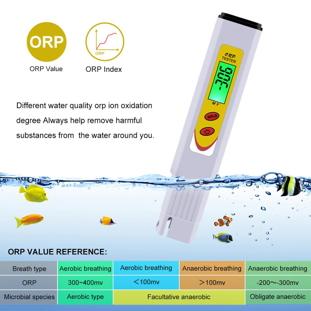 ORP Meter Aquarium water tester Drinking water Analyser Oxidation Reduction Device litmus Swimming Pools tester