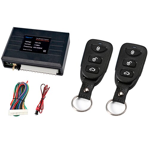 Hippcron Car Remote Central Lock Door Keyless Entry Car Alarm Systems Open The Trunk with Light Flashes: Black