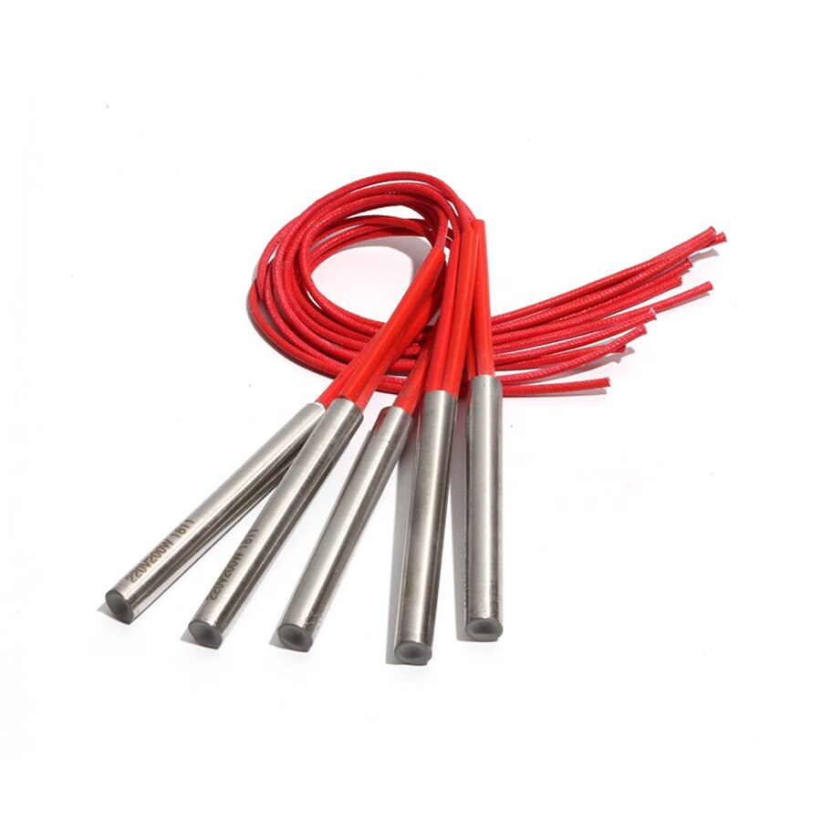 Tube chauffant double tête, élément de résistance de chauffage à cartouche, 12mm 80 ~ 95mm 201SUS 110V/220V/380V 250W/280W, 10 pièces