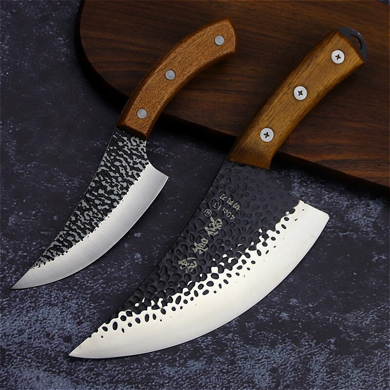 Manganese-steel forging sharp chef knife household kitchen knife multi-purpose chef knife slicer boning knife boning knife: B-xzd11BD