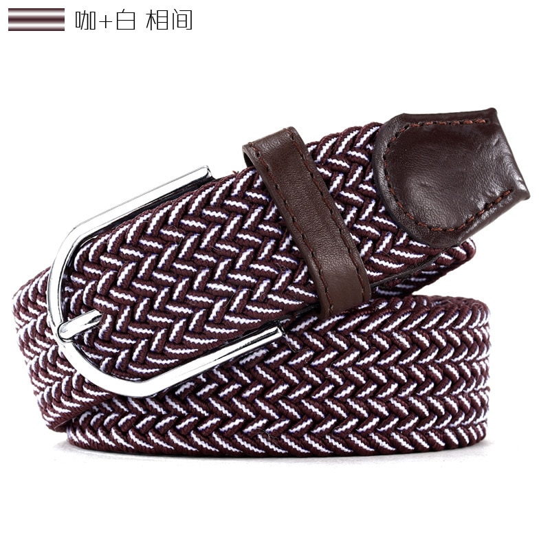 Russland uformelt tøye ut vevd belte unisex lerret elastiske belter til kvinner jeans elastique modelleringsbelte  f142