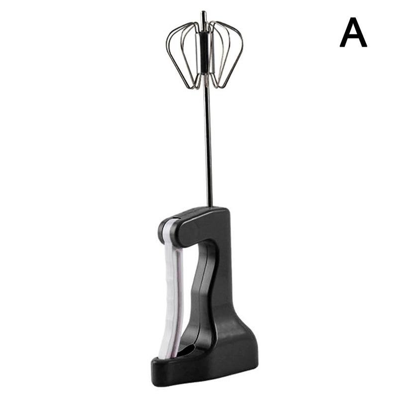Hand Kleine Semi-Automatische Eiklopper Meel Mixer 304 Ei Gadgets Zelf Keuken Draaien Manual Klop Gereedschap Roerder Staal C5z6: A
