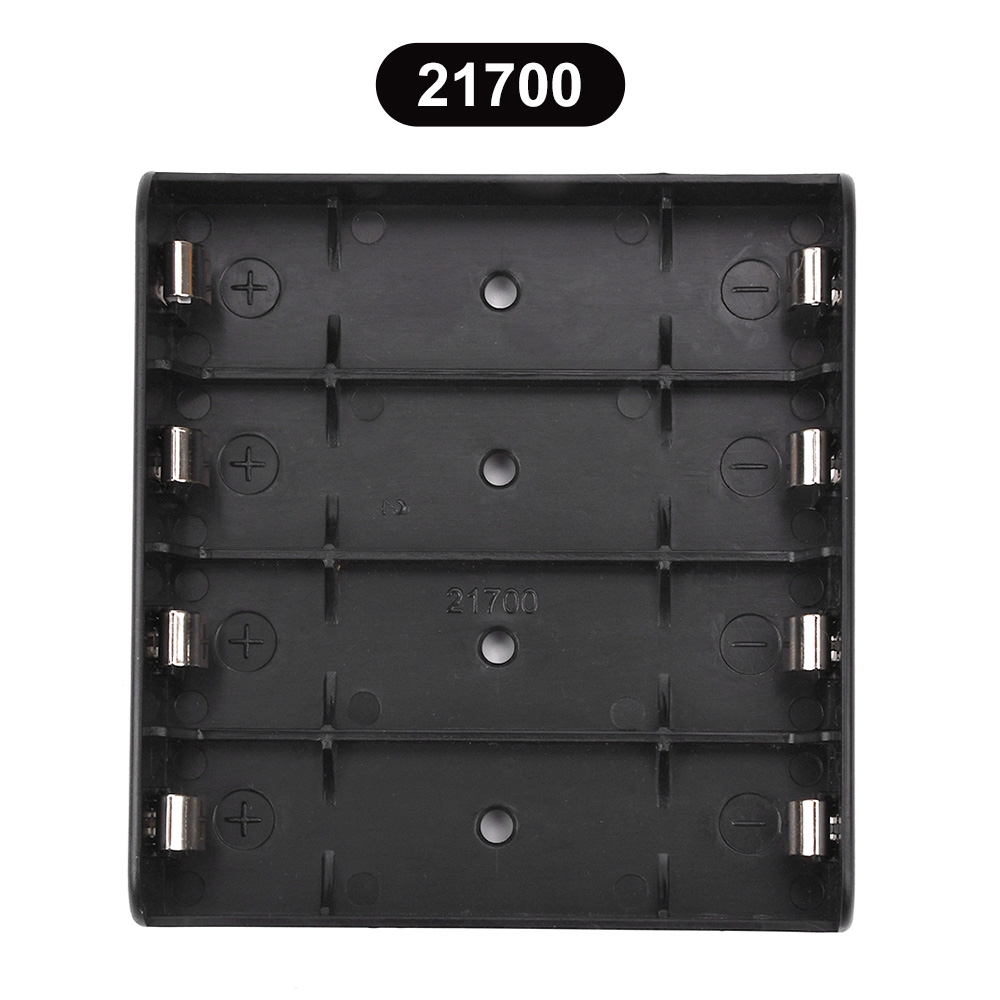 4 Sleuven 21700 18650 Batterijhouder In Parallel 3.7V-Polig Zwart Voor Het Solderen Van Opbergdoos In Parallelle Plastic Batterijbehuizing: Goud