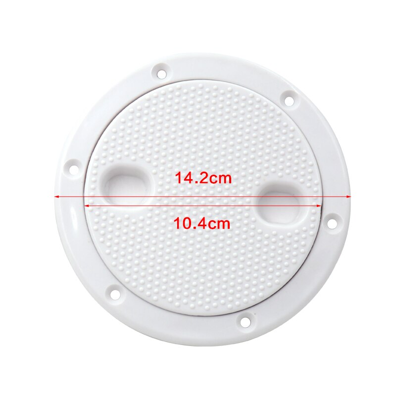 1 Piece ABS Inspection 4 Inch No Screw Round Anti-corrosive White Access Hatch Cover Deck Plate For Boat Yacht Marine Tight