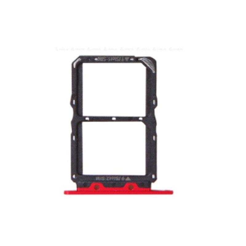 Replacement Sim Tray Sim Card Tray Slot Holder Adapter Reader For Huawei Honor 20 View V20: Red