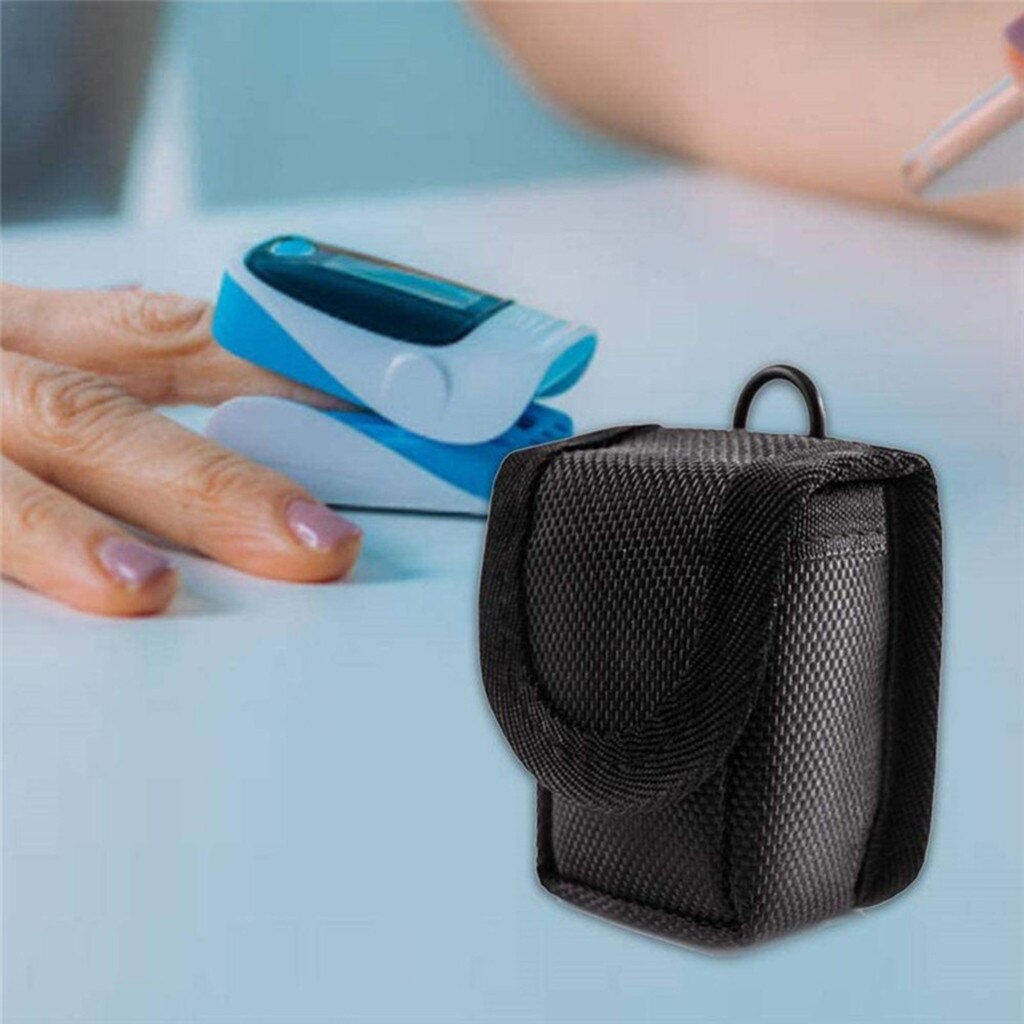 Draagbare Pulse-Oximeter Bescherm Storage Carrying Hard Bag Pouch Cover Dual Layer Buffer Beschermende Tas Opladen Protector #3